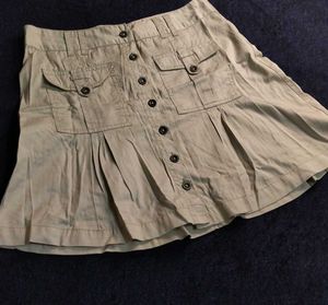 Cute Button-Down Mini Skirt