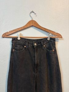 H&amp;M Classic Black Wash Wide Leg Jeans