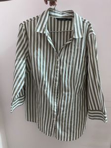 Westside Striped Button-Up Shirt