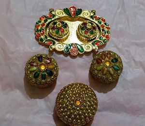 Decorative Pooja Thali Set
