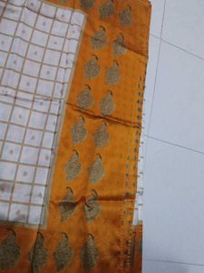 Designer Peacock Print Saree