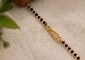 Elegant Green Lotus Mangalsutra Set