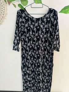 Black &amp; White Printed suit pallazo set