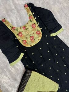 Elegant Embroidered Kurta Set