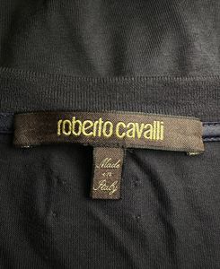 AUTHENTIC ROBERTO CAVALLI BLACK BAROQUE PRINT Tees