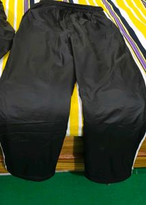 Fleeced Adidas Black Track Pant for men