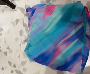 Colorful Abstract Print Skirt