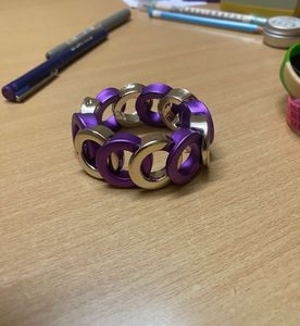 Purple &amp; silver Bracelet