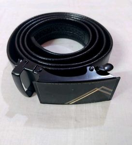 New Stylish Black Leather Belt