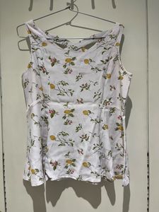 Cute Lemon Print Top