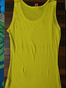 Bright Yellow Sleeveless Tank Top