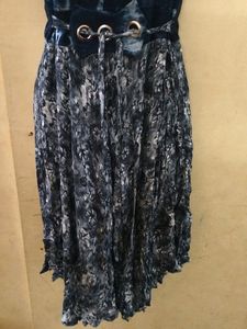 Simple Sleeveless Blue Dress For Womens