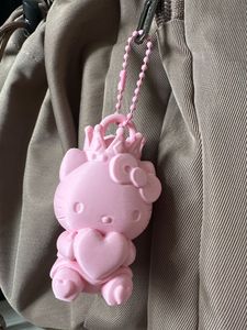 Cute Pink Hello Kitty Keychain