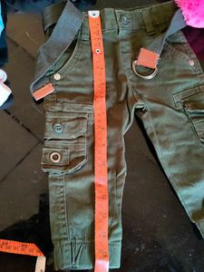 Olive Green Cargo Pants with Belt