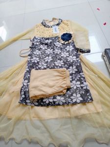 partywear Cute Girls Floral Dress