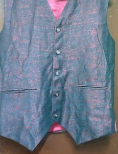 Mens Formal Vest Jocket Sadri shine look soft