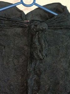 Chic Black Lace Strapless Top Partywear