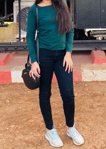 Bottle Green Full Sleeves top