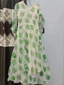 Elegant organza long frock