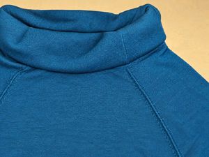 Stylish Teal Cowl Neck Top