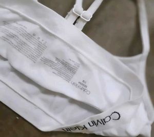 Calvin Klein White Sports Bra