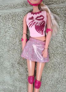 Sparkly Pink Skirt &amp; Top  skatter doll