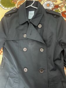 Women Black Coat Medium Size Winter Wear