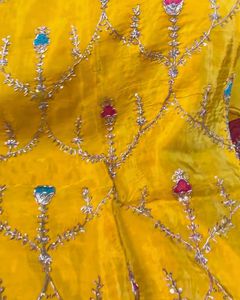 Designer Yellow Handwork suit