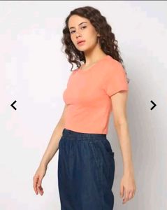 Pink Cropped T-Shirt