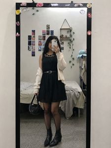 Black A-line Dress