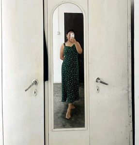 Green Floral Maxi Dress