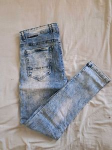 Men's Acid Wash Skinny Jeans