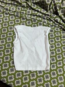 White Ring Detail Tank Top