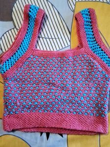 Crochet Knit Top