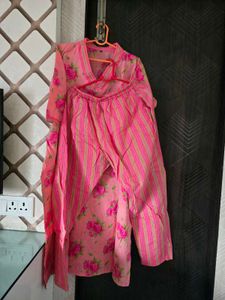 V neck kurta pant