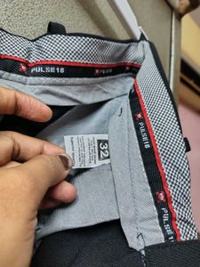 Men's Black Formal Trousers