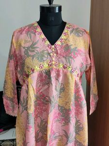 Floral Print Kurta