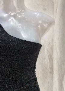 shimmery sexy black bodycon