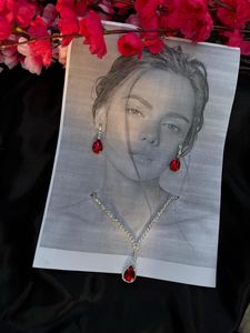 Buy 2 Anti-Tarnish Stone Necklace & Earrings Set