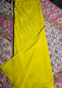 Lime Green Embroidered Salwar Kameez Fabric
