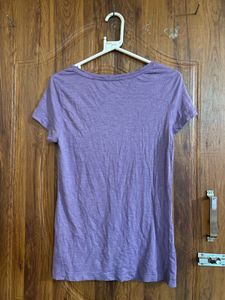 Purple 'Rock' Rhinestone T-Shirt