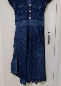 Blue Denim Effect Kurti