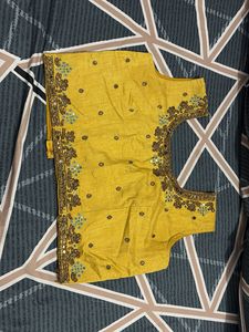 Embellished Yellow Blouse and lehenga