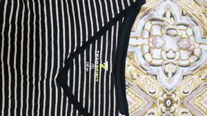 Striped V-Neck T-Shirt