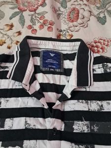 ARMANI Exchange New York Striped Polo Shirt