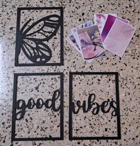 HOME DECOR COMBO - FRAMES & POSTERS (pink aestheti