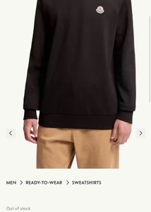 Moncler Black Sweatshirt