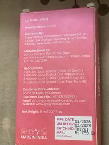 Typsy Beauty Lip Shots Travel Set