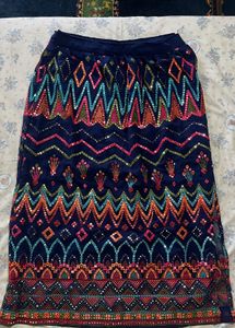 Stunning Sequin Embroidered Navy cord set