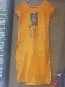 yellowish Orange Kurta